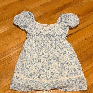 Altar'd State Blue and White Floral Dress